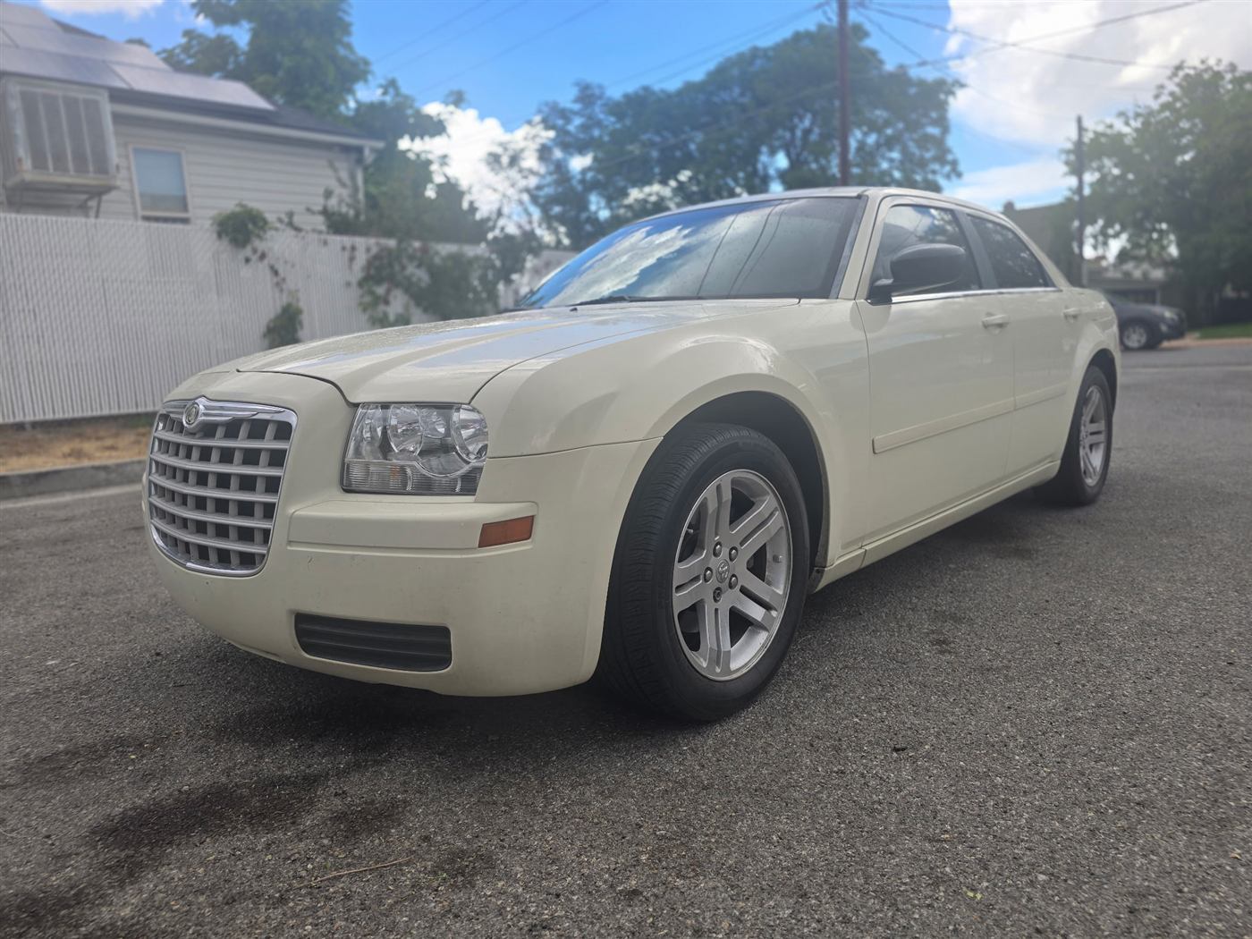 The 2006 Chrysler 300 being given away, front three-quarter view